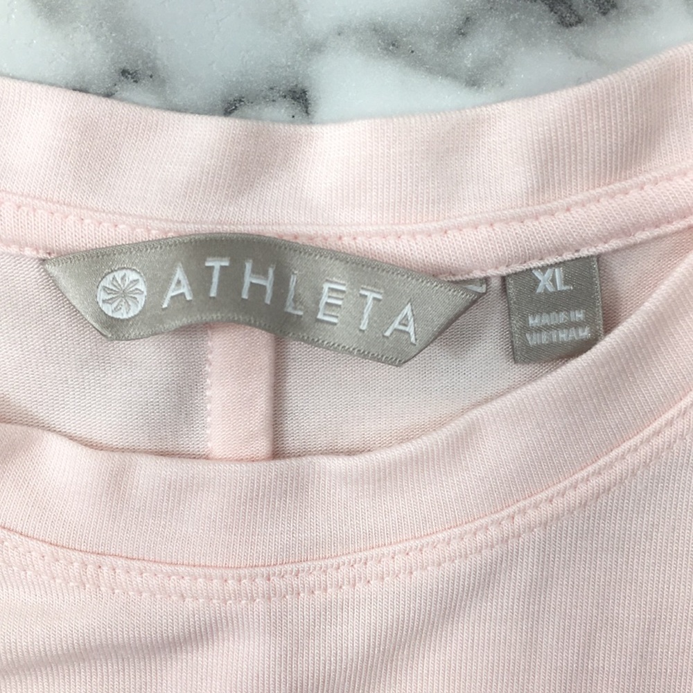 Athleta Pink Asymmetrical Hem Tank Tunic Top - Picture 7 of 11